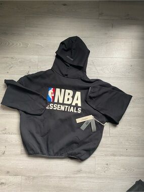 Fear of God NBA Essentials Black Hoodie Size M with Tags